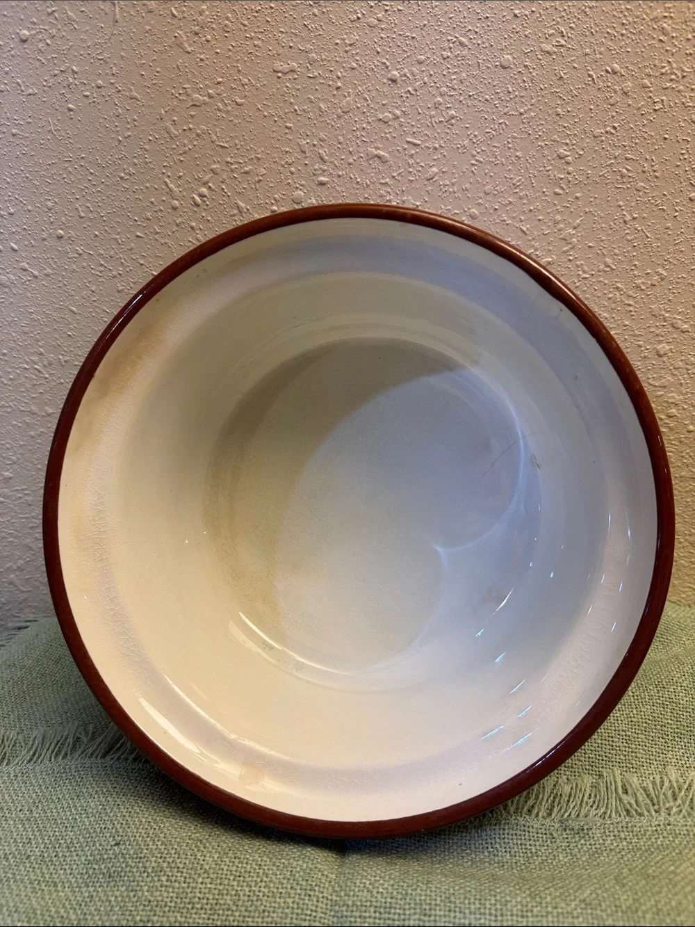 Classic Vintage Casserole Ceramic Crock with lid and Silver-tone Metal Base